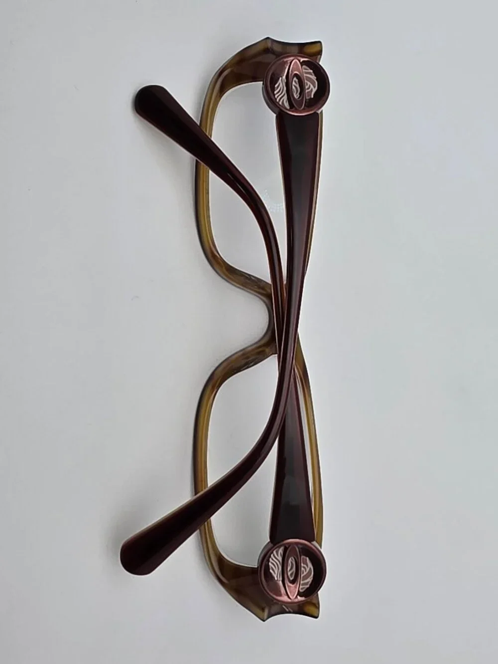 Oakley 22-090 Spontaneous 4.0 Striped Plum Polished Brown Eyeglasses Frame 51mm